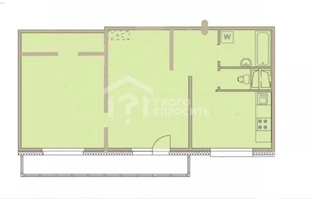 2-к кв. Санкт-Петербург Кузнецовская ул., 22 (45.3 м) - Фото 2