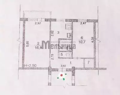 2-к кв. Волгоградская область, Волгоград Дубовская ул., 10 (43.8 м) - Фото 1