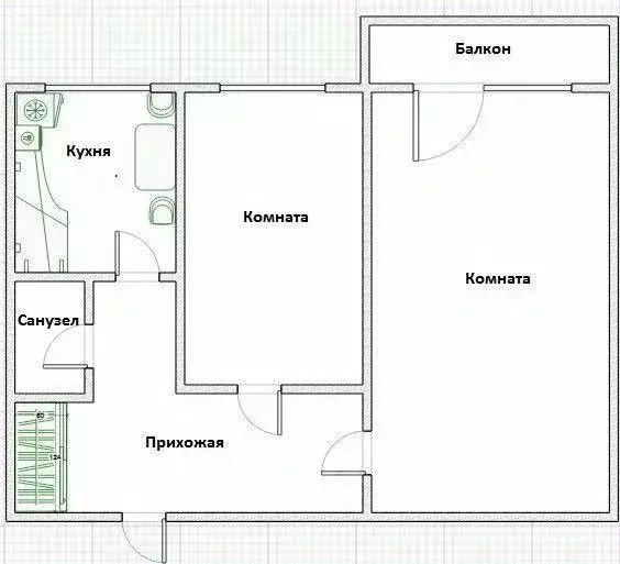 2-к кв. Московская область, Балашиха Керамик мкр, ул. Береговая, 5 ... - Фото 2