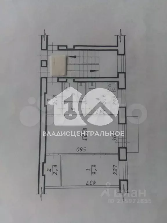 2-к. квартира, 41,7 м, 1/5 эт. - Фото 0