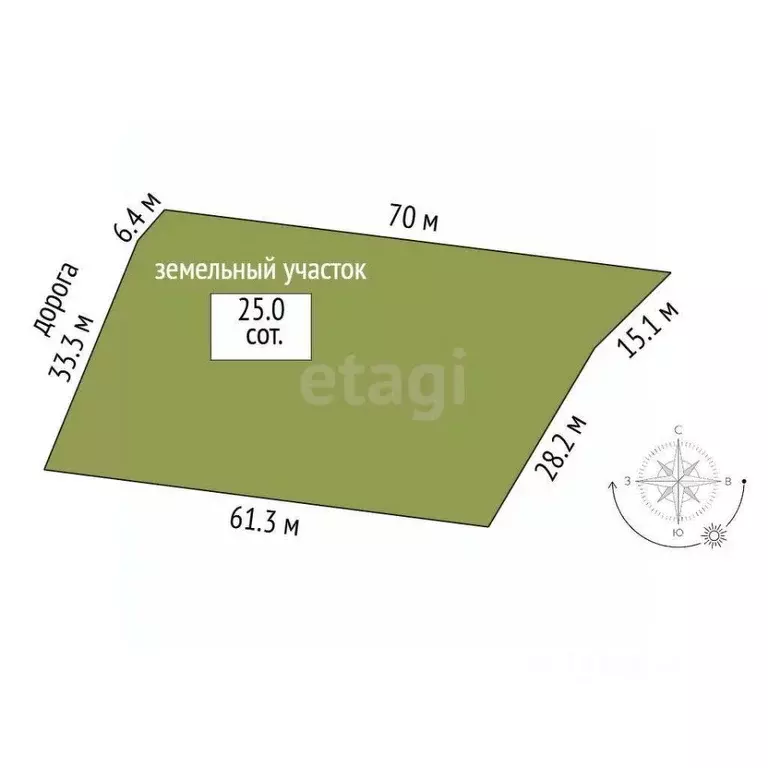 Участок в Крым, Алушта муниципальный округ, с. Лазурное  (25.0 сот.) - Фото 2