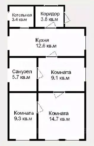 Дом в Краснодарский край, Крымск ул. 3-я Фадеева, 6 (59 м) - Фото 1