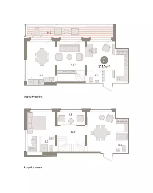 2-комнатная квартира: Тюмень, Причальная улица, 5 (117.86 м) - Фото 1