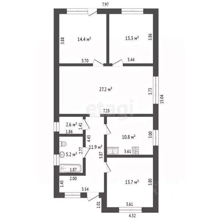 Дом в Ростовская область, Батайск ул. Некрасова (110 м) - Фото 1