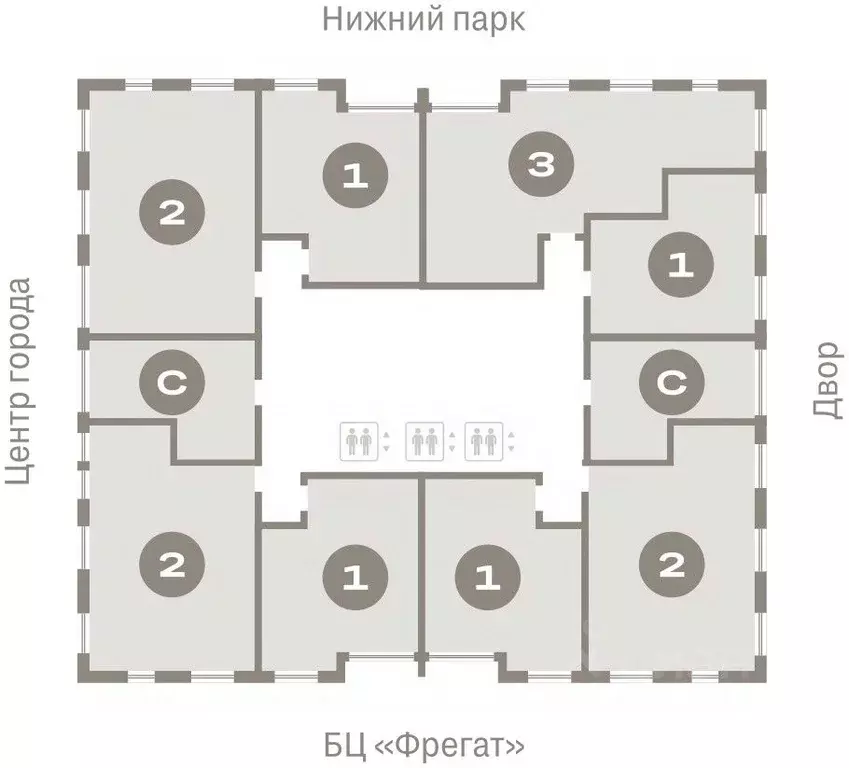 1-к кв. Липецкая область, Липецк пл. Петра Великого, 1 (39.69 м) - Фото 1