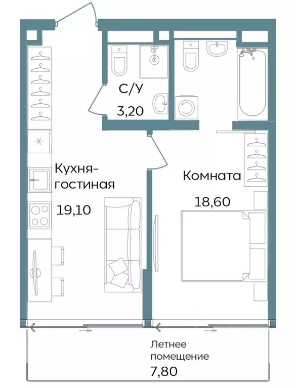 1-к кв. Крым, Саки ул. Морская (48.7 м) - Фото 0