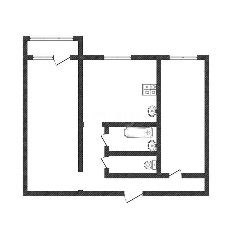 2-комнатная квартира: Бийск, Красная улица, 81 (44.1 м) - Фото 1