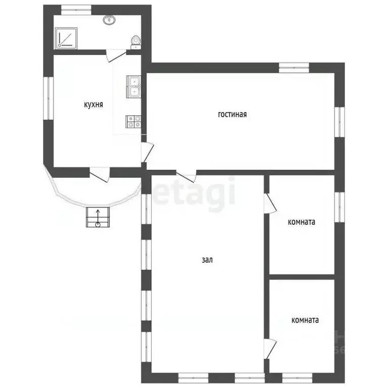 Дом в Челябинская область, Троицк Городская ул., 117 (80 м) - Фото 2