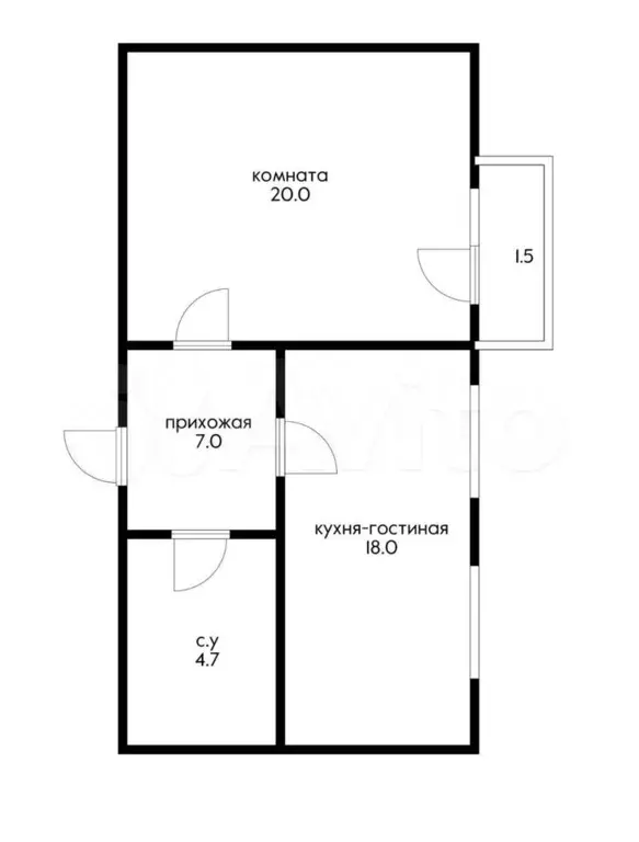 2-к. квартира, 52 м, 4/5 эт. - Фото 0