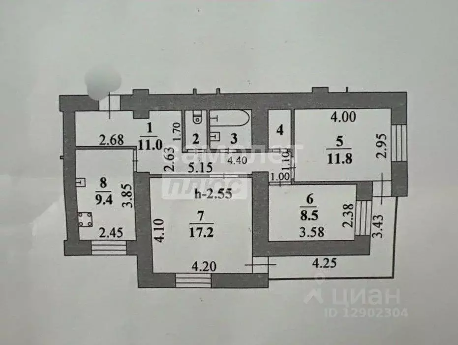 3-к кв. Липецкая область, Липецк просп. Победы, 110 (63.6 м) - Фото 2