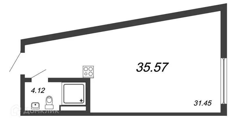 Продаётся 1-к квартира, 35.1 м - Фото 0