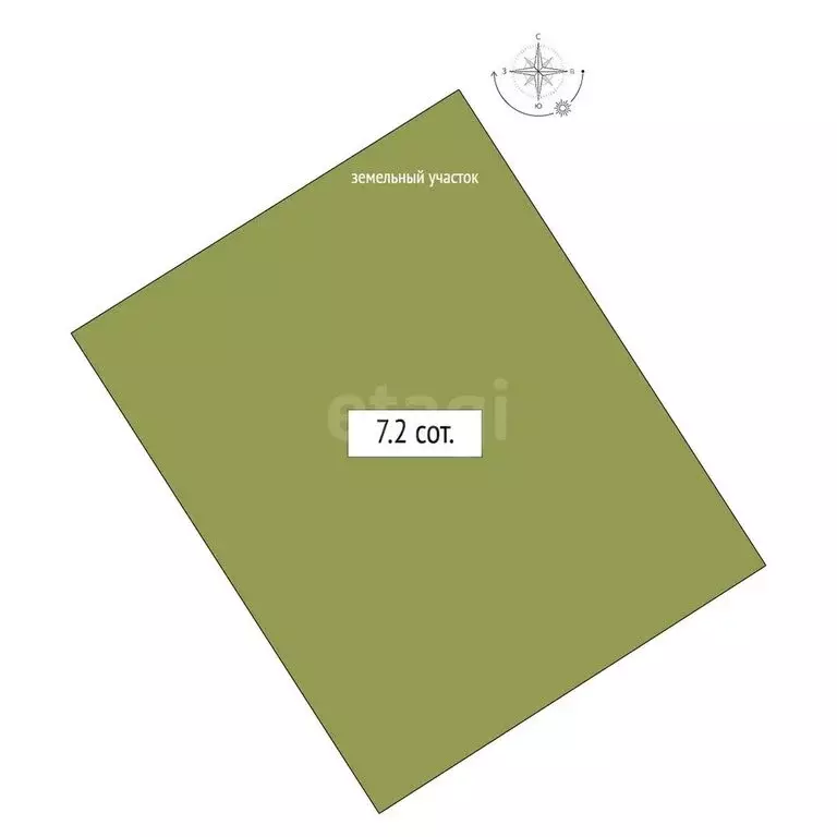 Участок в село Марусино, посёлок Соловьи (7.2 м) - Фото 1