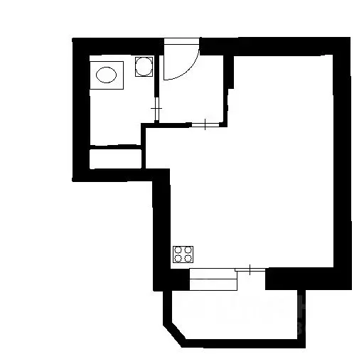 1-к кв. Санкт-Петербург пос. Шушары, просп. Старорусский, 13к1 (37.8 ... - Фото 2