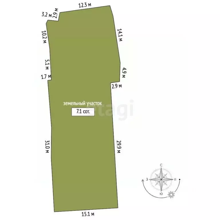 Участок в Крым, Ялта ул. Дмитрия Ульянова (7.1 сот.) - Фото 2