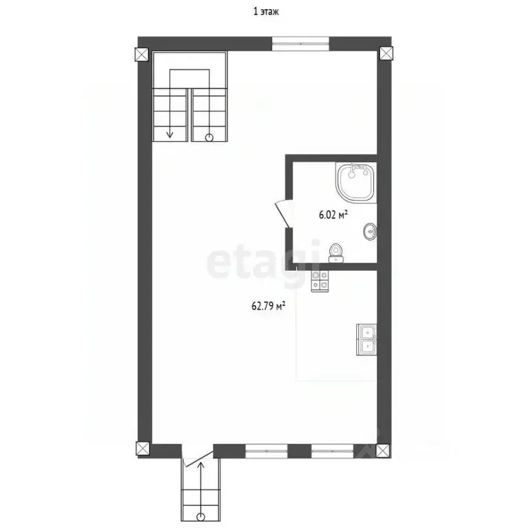 Дом в Севастополь ул. Николая Музыки, 96 (558 м) - Фото 2