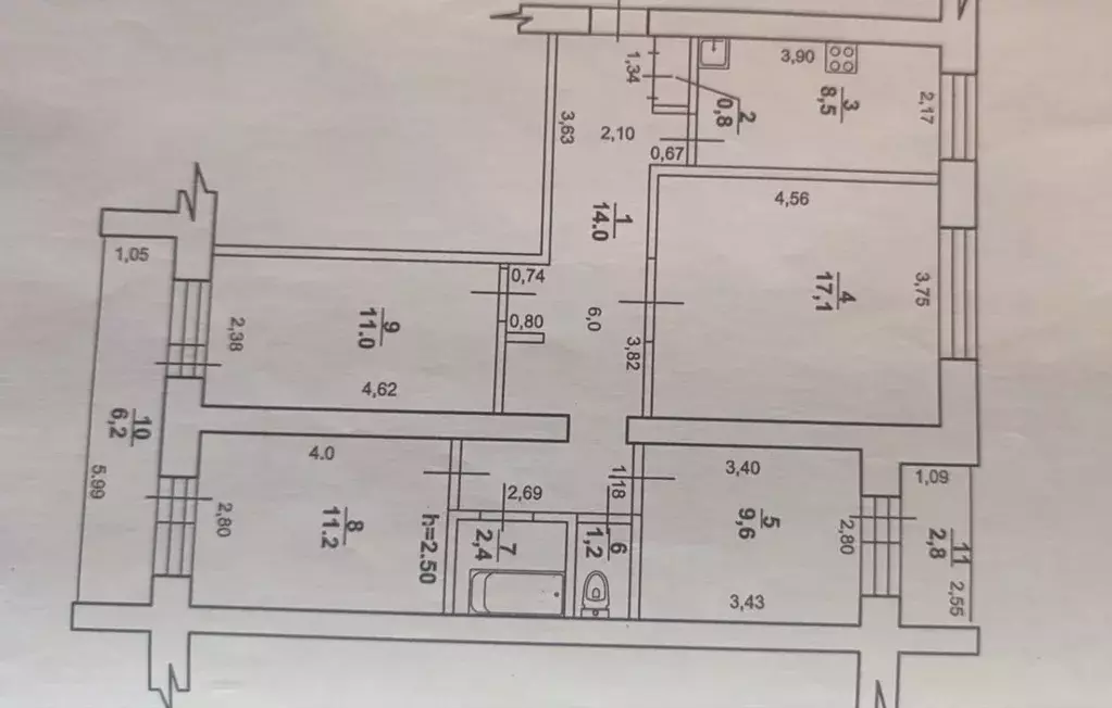 4-к кв. Башкортостан, Стерлитамак Коммунистическая ул., 75 (78.0 м) - Фото 0