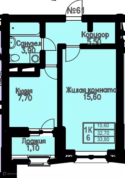 Продаётся 1-к квартира, 33.3 м - Фото 0