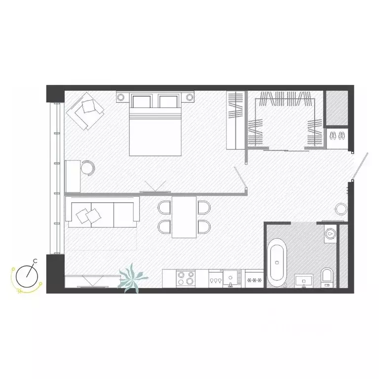 2-к кв. Приморский край, Владивосток ул. Нейбута (56.55 м) - Фото 0