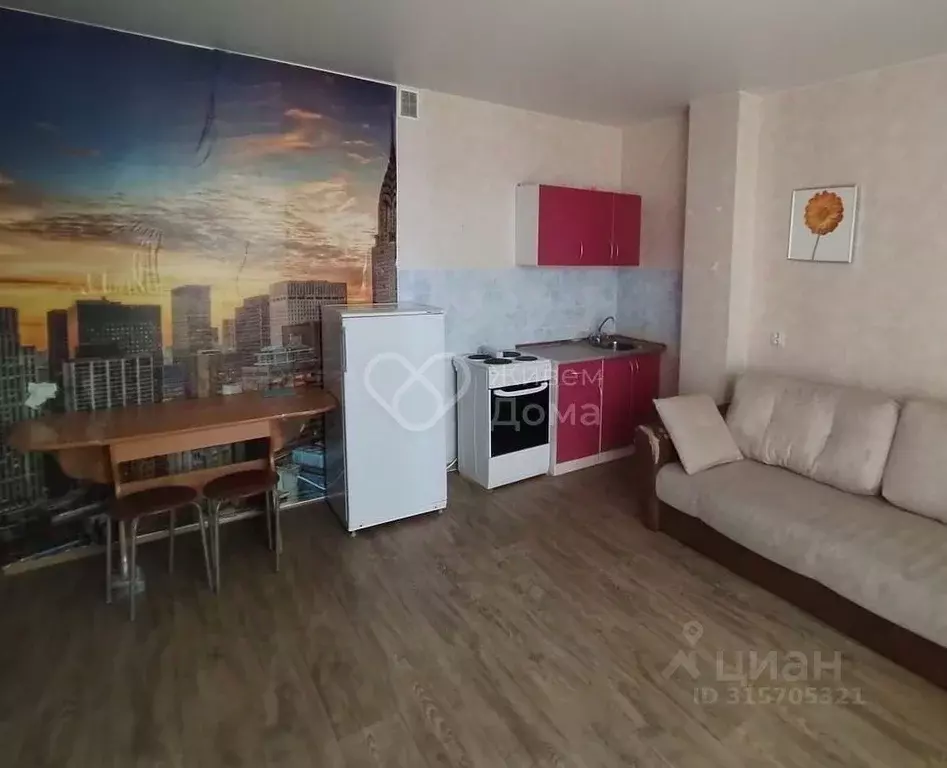 Студия Волгоградская область, Волгоград ул. Малиновского, 10А (30.2 м) - Фото 1
