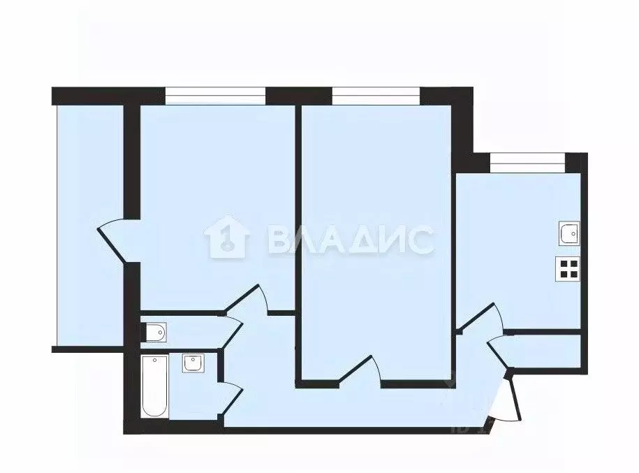 2-к кв. Владимирская область, Владимир ул. Соколова-Соколенка, 11 ... - Фото 2