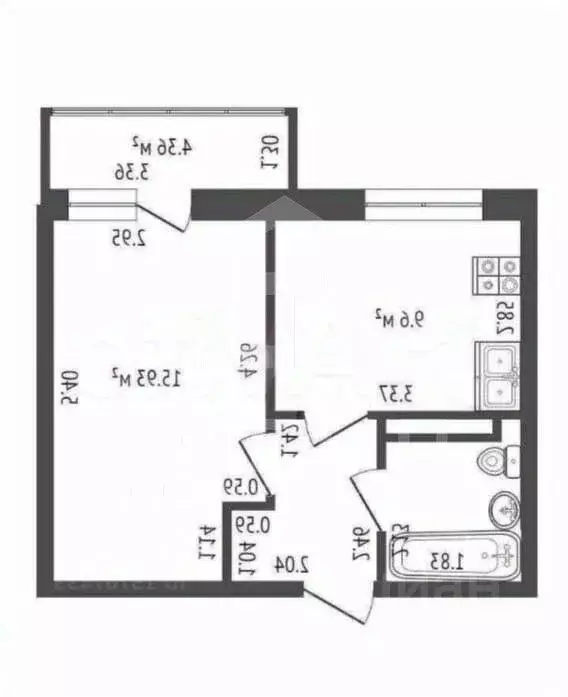 1-к кв. Ленинградская область, Кудрово г. Всеволожский район, ... - Фото 2