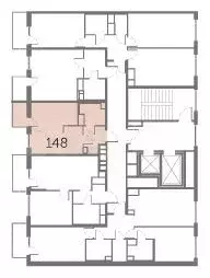 Квартира-студия, 26,8 м, 4/10 эт. - Фото 1