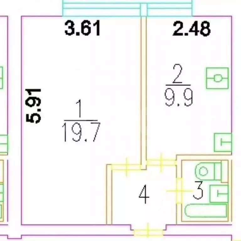 1-к кв. Москва ул. Гамалеи, 19К2 (35.5 м) - Фото 2