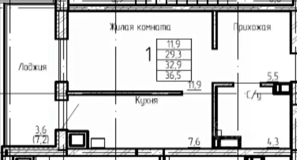 1-к кв. Калининградская область, Калининград ул. 3-я Большая Окружная, ... - Фото 1