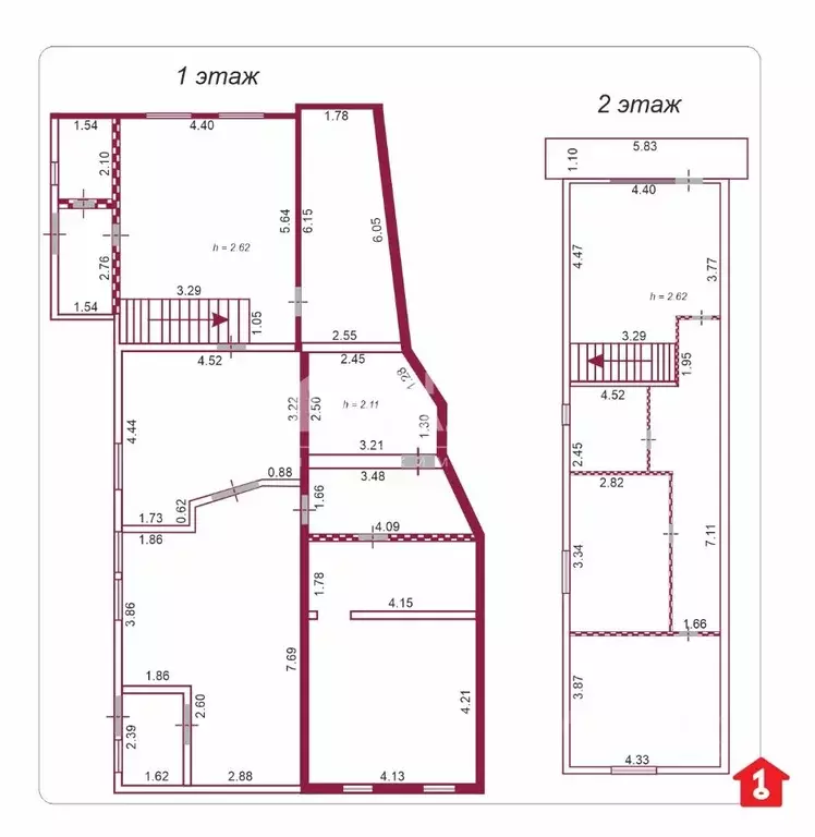 Дом в Омская область, Омск ул. Димитрова, 65 (211 м) - Фото 2