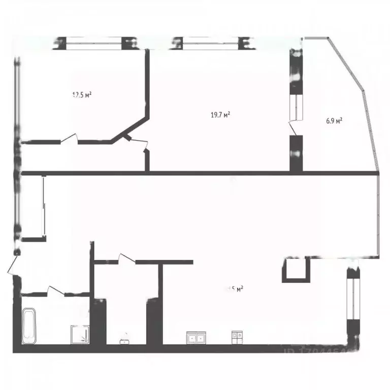 3-к кв. Орловская область, Орел Комсомольская ул., 89 (100.2 м) - Фото 1