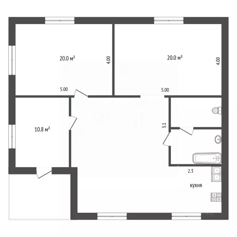 Дом в Тюменская область, Тюменский муниципальный округ, д. Есаулова ... - Фото 2