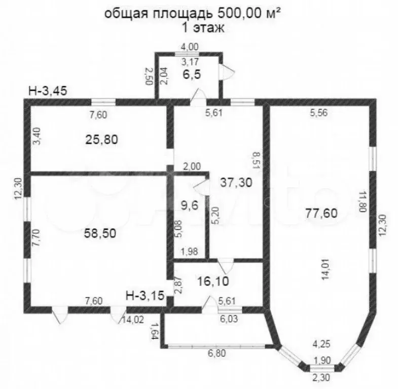 Дом 500 м на участке 15 сот. - Фото 0