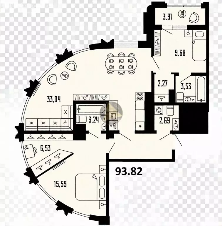 2-комнатная квартира: Санкт-Петербург, Алтайская улица, 39 (93.82 м) - Фото 1