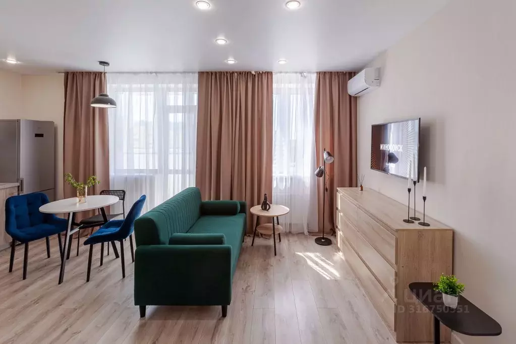 Студия Самарская область, Самара проезд 4-й, 67 (37.0 м) - Фото 1