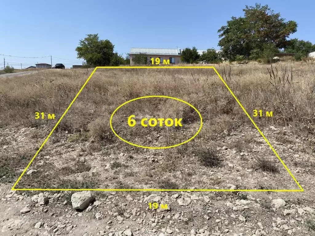 Участок в Крым, Симферопольский район, с. Мирное ул. Волынская, 24Б ... - Фото 0