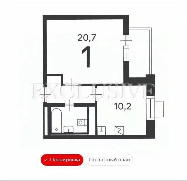 1-к кв. Москва ул. Кедрова, 16К3 (39.0 м) - Фото 1