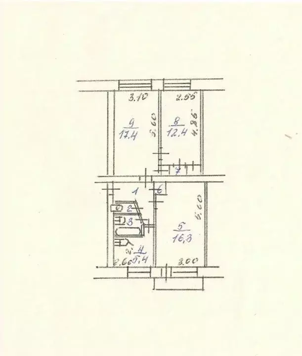 3-к кв. Новосибирская область, Бердск ул. Герцена, 6 (62.0 м) - Фото 1