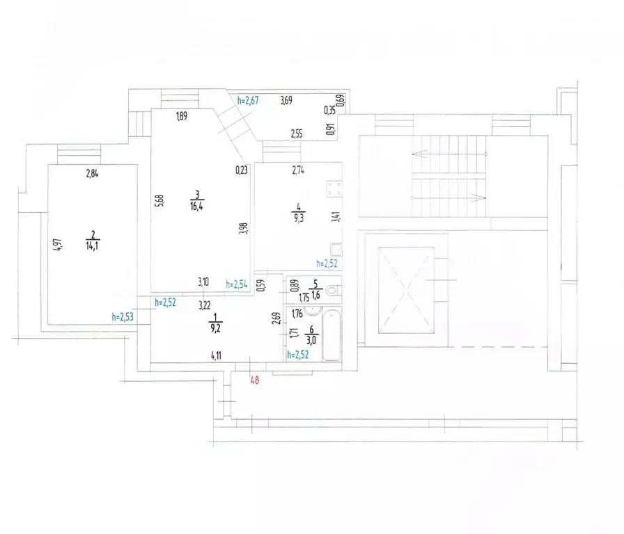 2-к кв. Пермский край, Пермский муниципальный округ, с. Фролы ул. ... - Фото 2