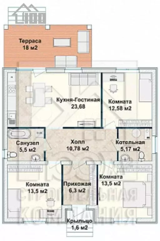Коттедж 90 м на участке 4,9 сот. - Фото 0