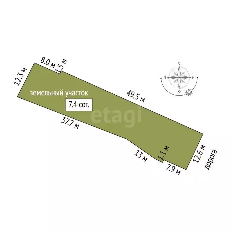 Дом в Заводоуковск, Степная улица (53.4 м) - Фото 1