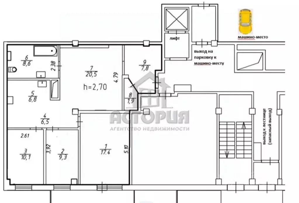 3-к кв. Красноярский край, Красноярск ул. Академика Киренского, 2и ... - Фото 1