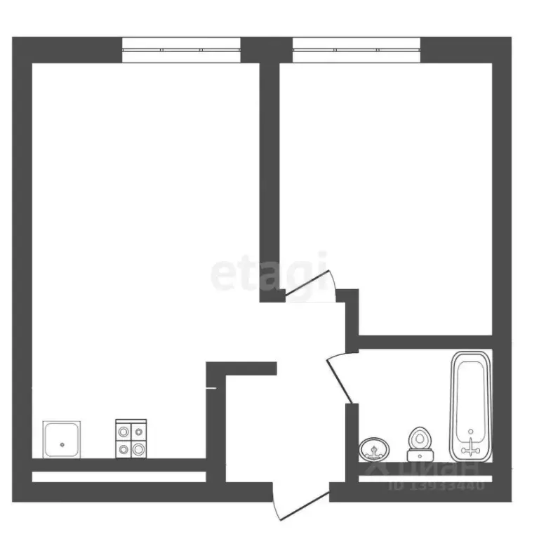 1-к кв. Тюменская область, Тюмень ул. Николая Машарова, 4 (39.1 м) - Фото 1