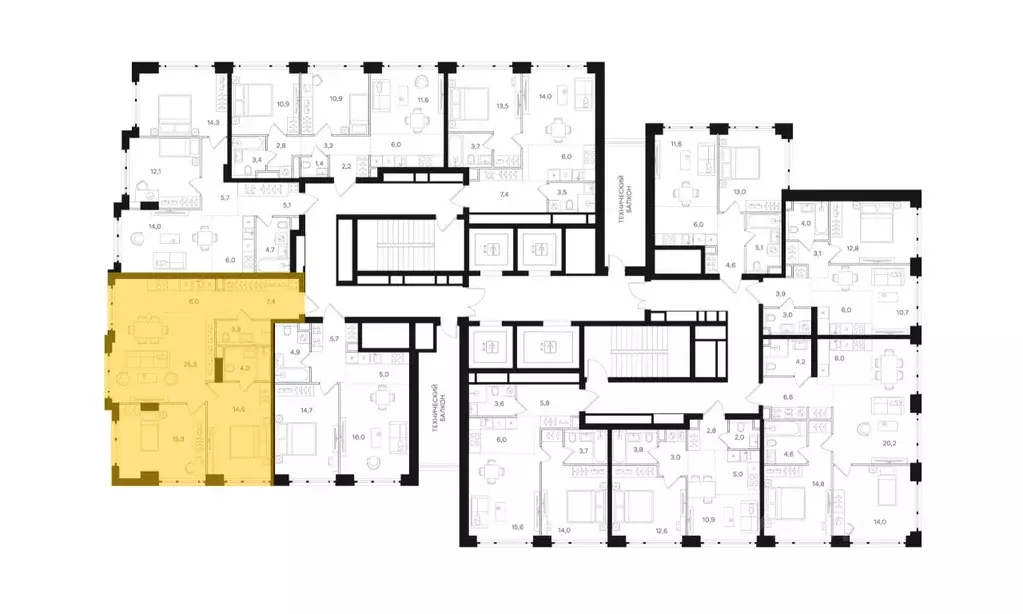 2-к кв. Москва Открытое ш., вл9 (76.2 м) - Фото 2