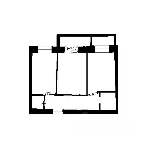 2-к кв. Татарстан, Казань ул. Азата Аббасова, 8 (53.6 м) - Фото 2
