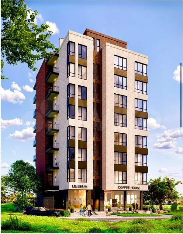 Квартира-студия, 36 м, 3/8 эт. - Фото 1