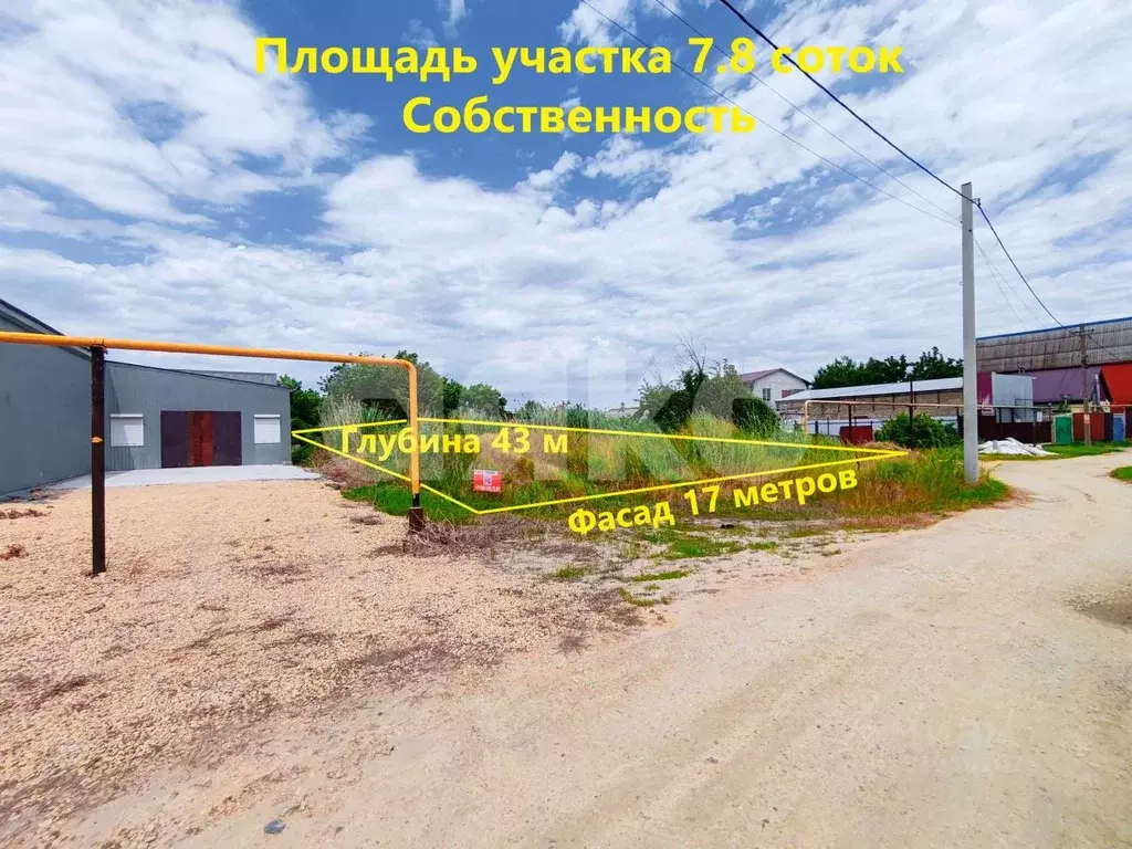 Участок в Краснодарский край, Темрюк ул. Чапаева (7.82 сот.) - Фото 0