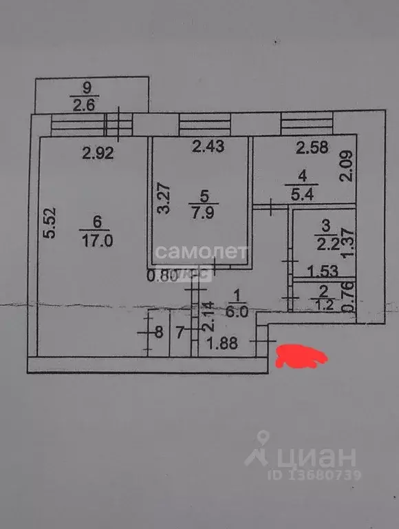 2-к кв. Башкортостан, Кумертау ул. Горького (41.2 м) - Фото 2