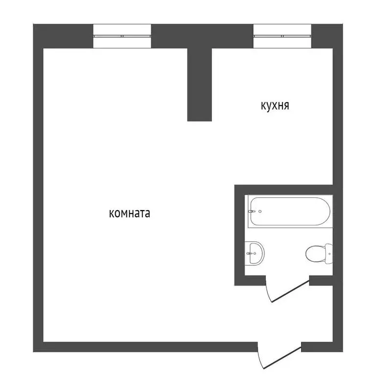 1-комнатная квартира: Курган, посёлок Затобольный, Заводская улица, 7 ... - Фото 0