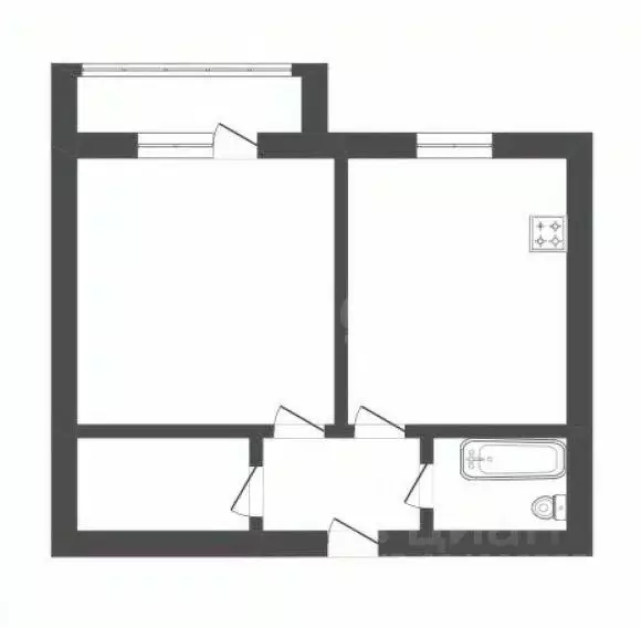 1-к кв. Воронежская область, Борисоглебск Советская ул., 84 (34.3 м) - Фото 0