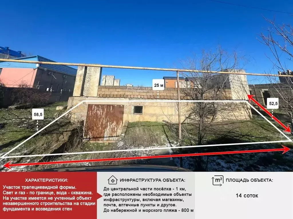 Участок в Крым, Симферопольский район, Николаевка пгт ул. Цветочная ... - Фото 1